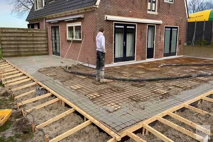 Betonvloer storten