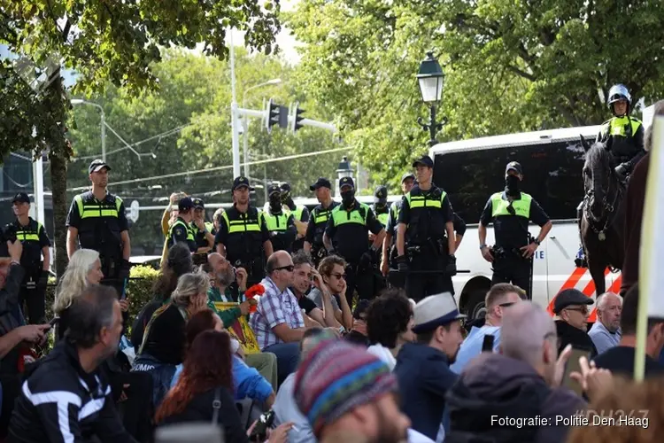 Acht aanhoudingen na demonstratie