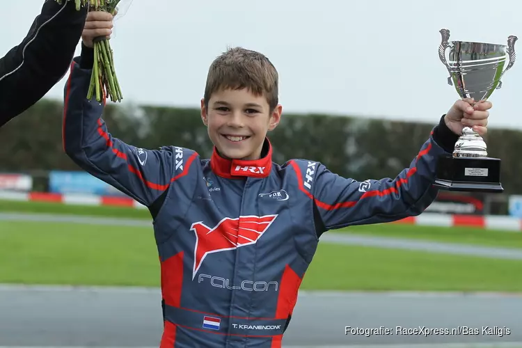 Karter Thijs Kranendonk (11) snelt naar podium bij clubkampioenschap in Strijen