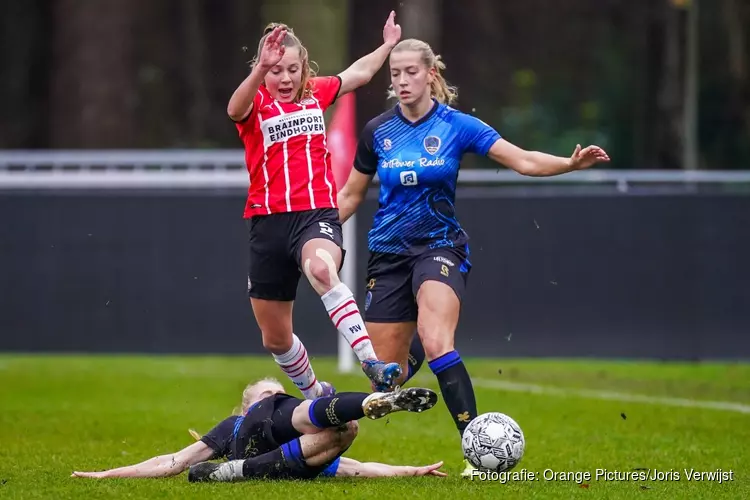 PSV-vrouwen sluiten jaar af met nipte zege op ADO Den Haag