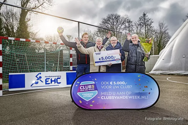 VriendenLoterij steunt EHC uit Den Haag met 5.000 euro