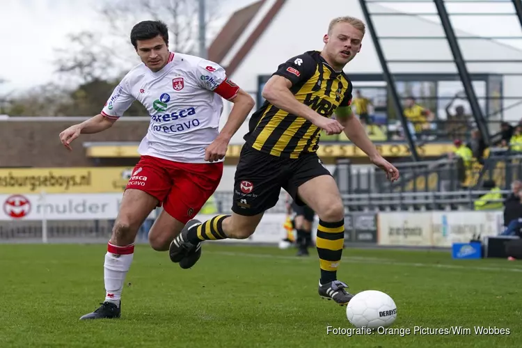 Rijnsburgse Boys en Noordwijk gelijk in derby. Katwijk wint weer eens en puntendeling bij Scheveningen-Quick Boys