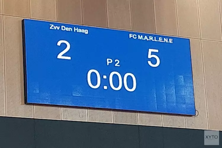 ZVV Den Haag niet opgewassen tegen FC Marlène bij start Eredivisie