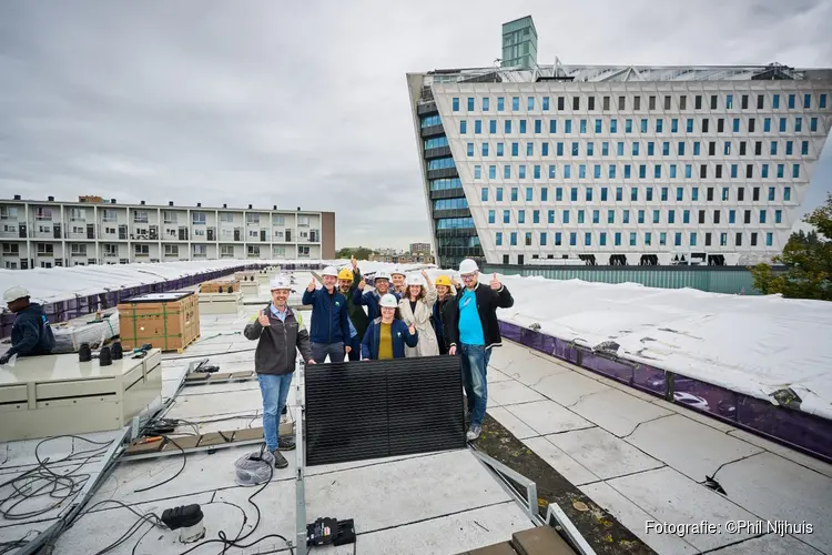 Haag Wonen en gemeente Den Haag slaan handen ineen voor het plaatsen van 312 zonnepanelen in Den Haag Zuidwest