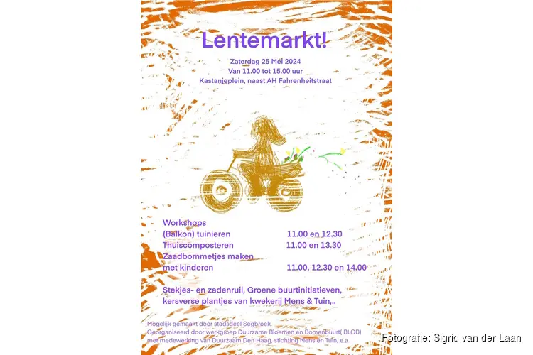 Lentemarkt op 25 mei in de Bomenbuurt in Den Haag!