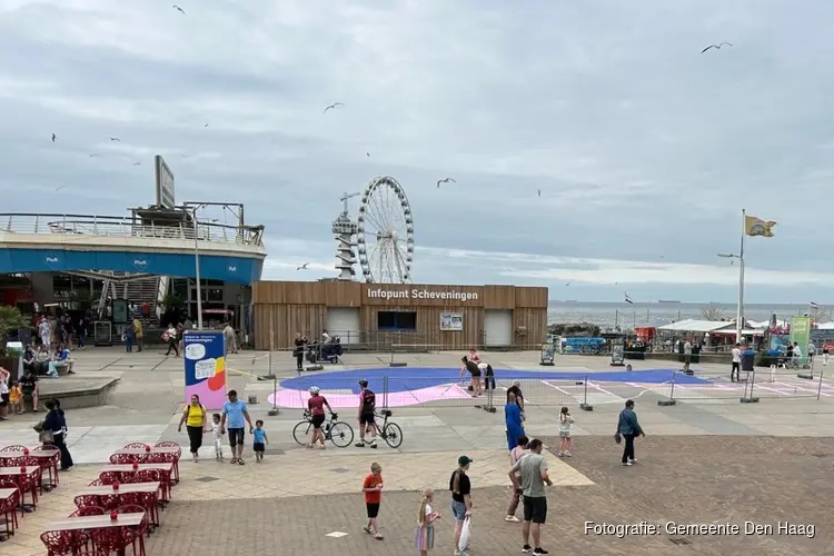 Pierplein: bewegen door vloerschildering