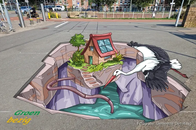 3D-tekening in Wijkpark De Verademing over duurzame energie