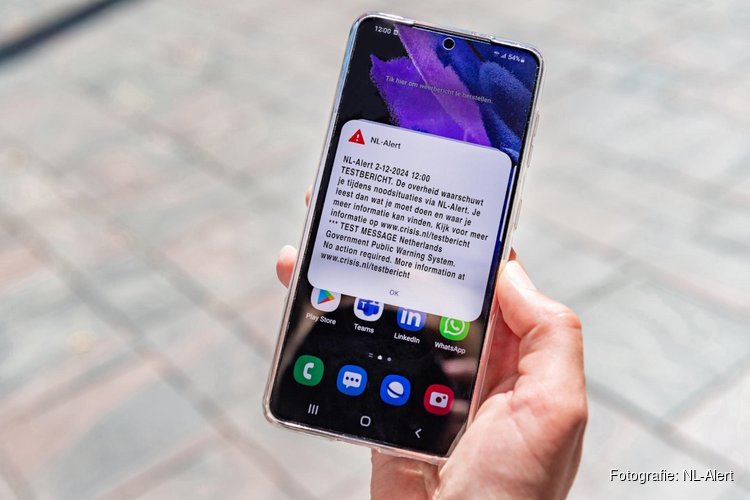 Let op: NL-Alert testbericht op maandag 2 december rond 12:00
